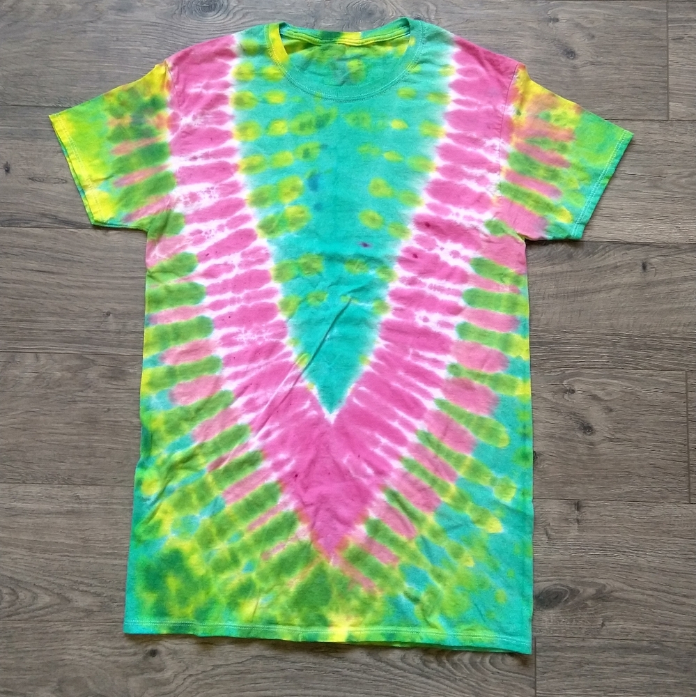 "Watermelon" tie-dye tee
